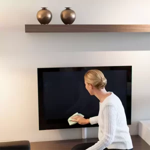 تمیز کردن صفحه تلویزیون