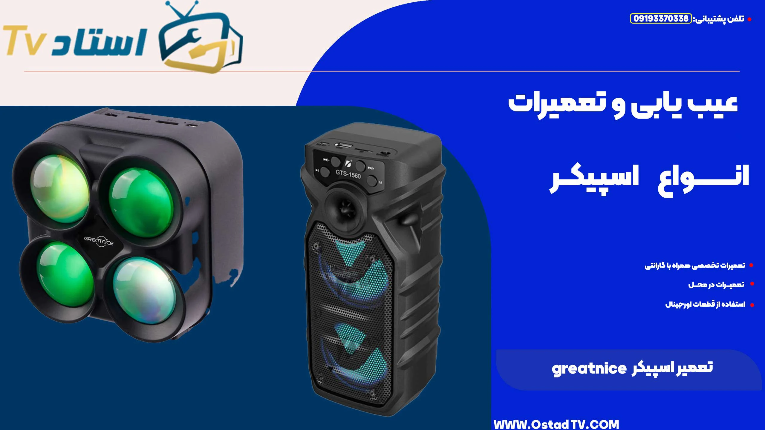 تعمیر اسپیکر greatnice
