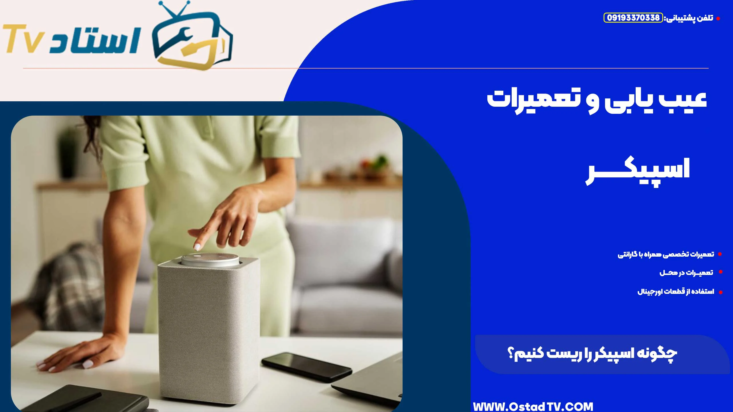 چگونه اسپیکر را ریست کنیم