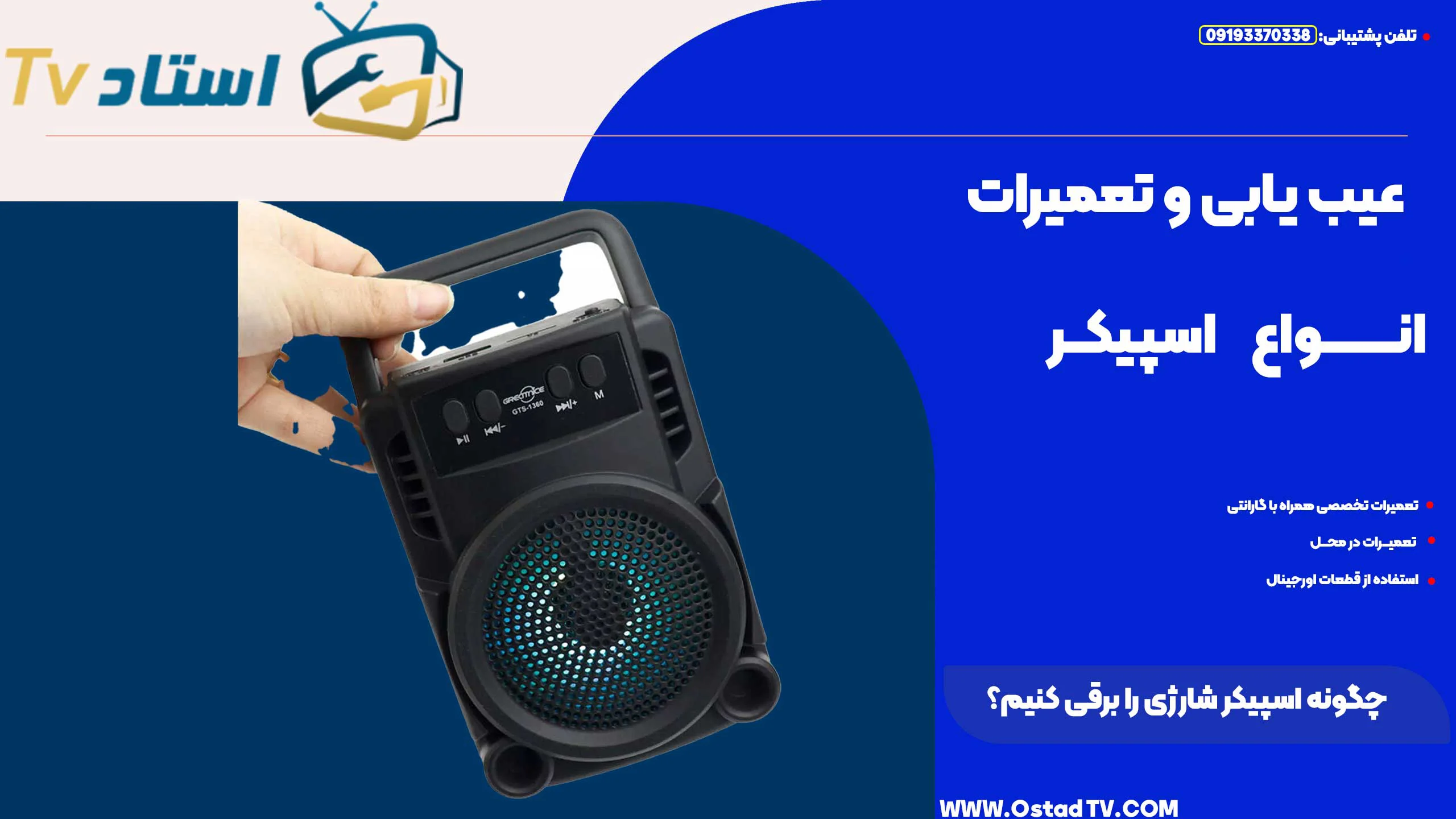 چگونه اسپیکر شارژی را برقی کنیم