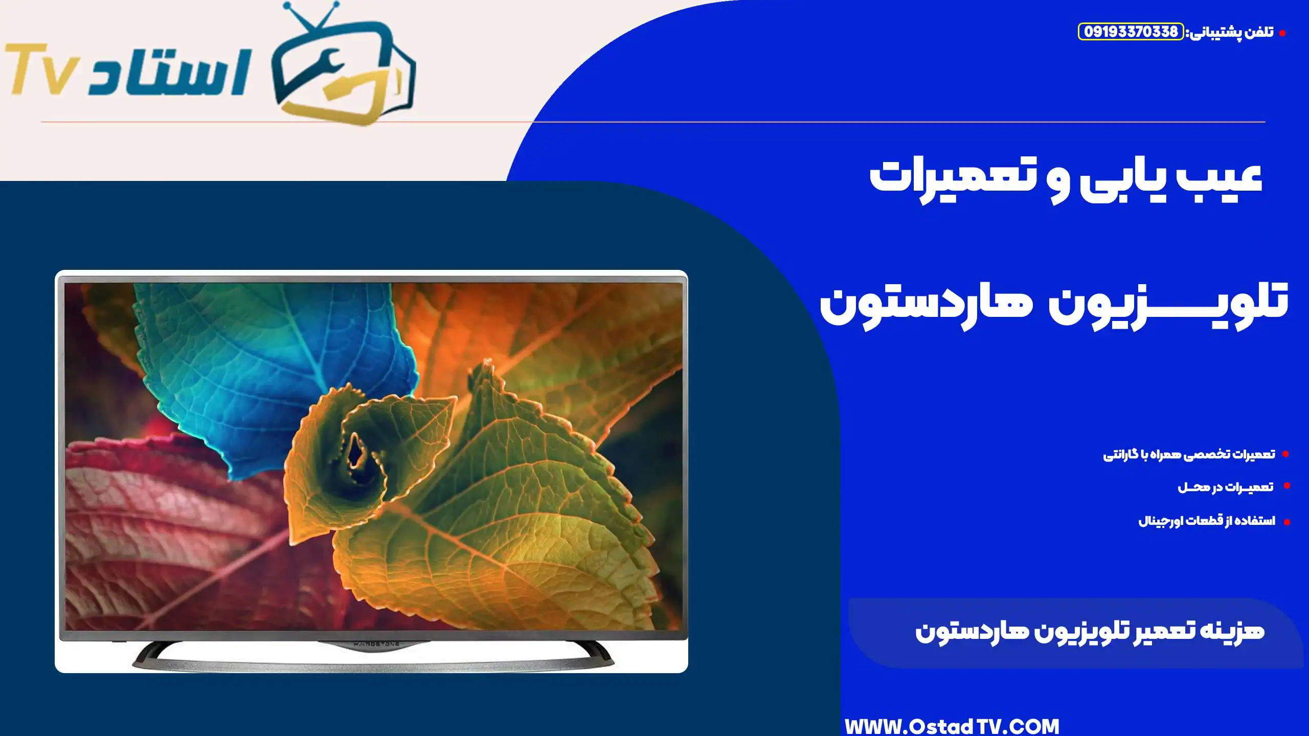 هزینه تعمیر تلویزیون هاردستون